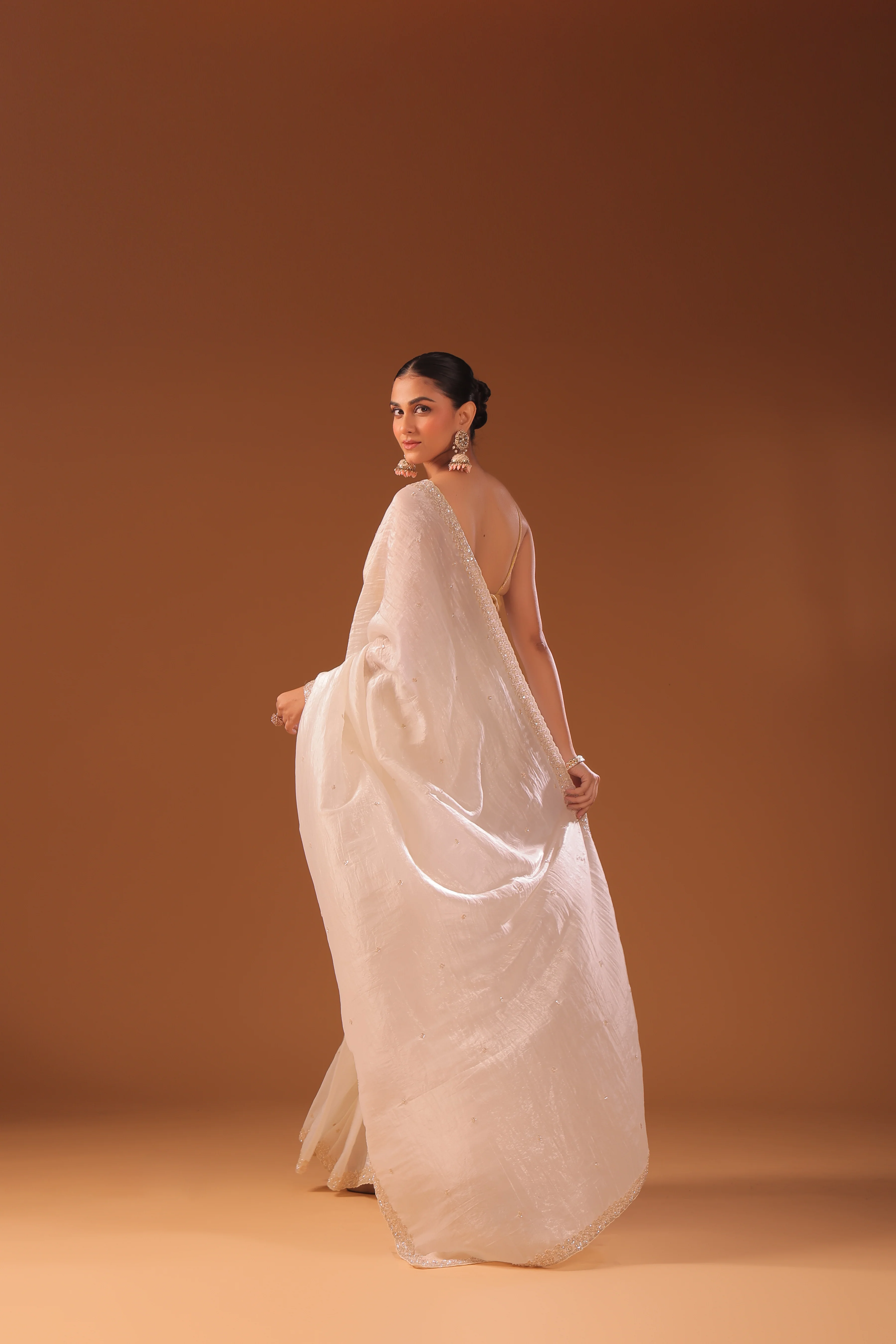 Crush Satin Zardosi Work - Image 4