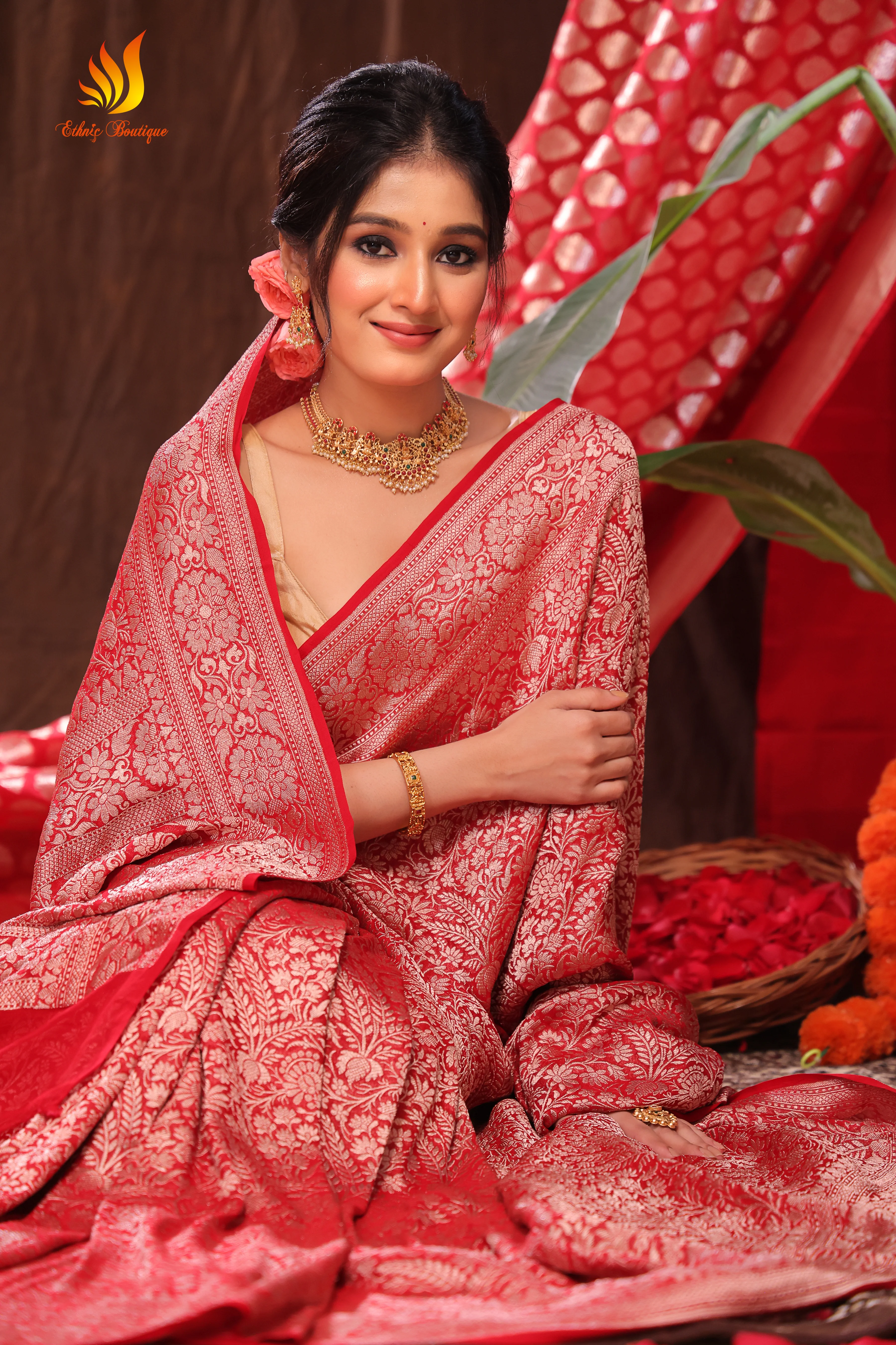 Pure Khaddi Georgette Banarasi - Image 7
