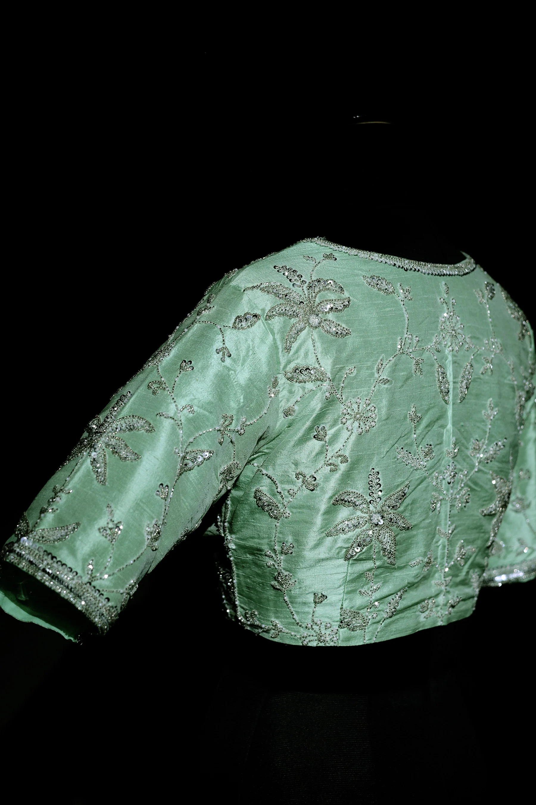 Raw Silk Zardosi Work - Image 4