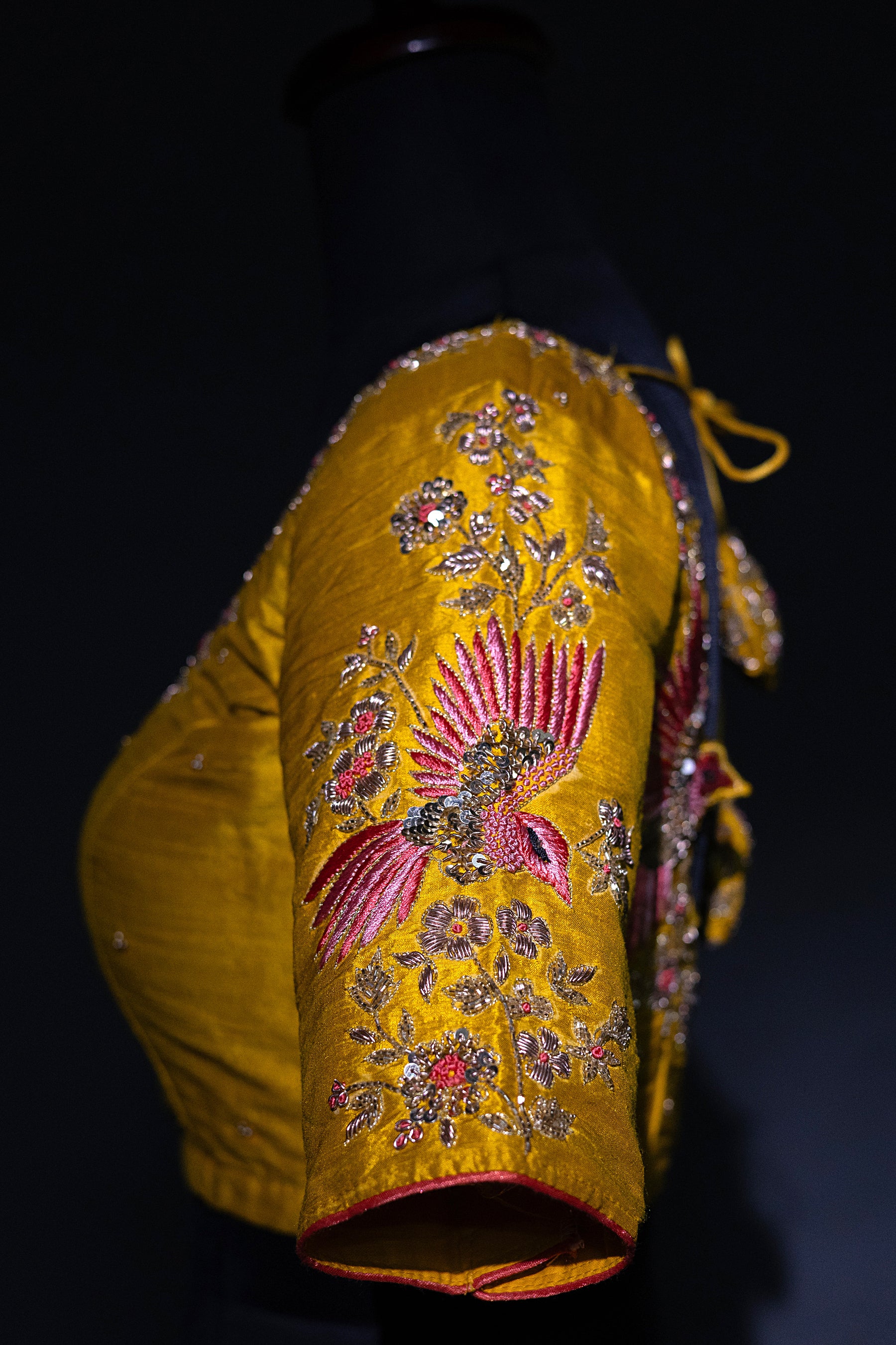 Raw Silk Zardosi Work - Image 3